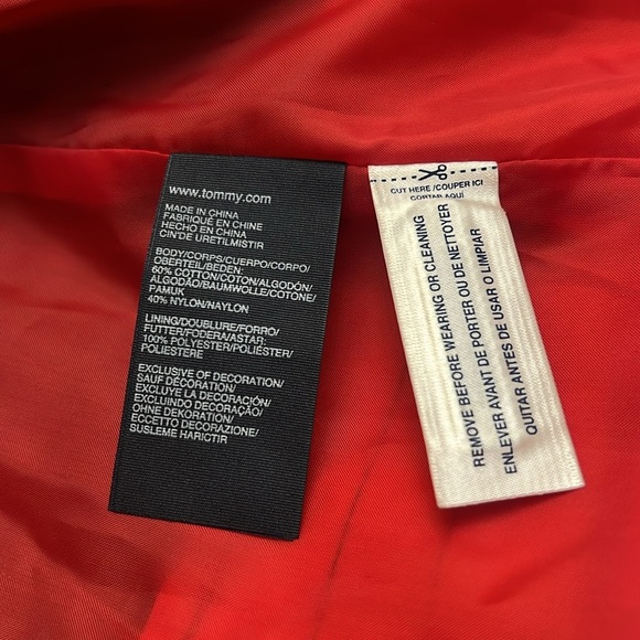 Tommy Hilfiger Rain Coat Navy Blue stylish coat size small - Picture 6 of 12